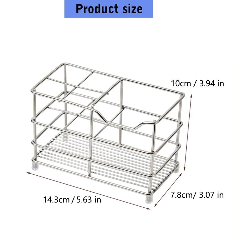 Countertop Toothbrush and Toothpaste Holder Storage Rack for Vanity Sink Use J0MC