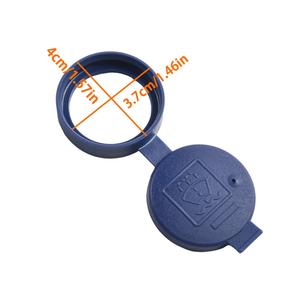 Car Windshield Wiper Washer Fluid Reservoir Tank Cap Applicable for Fiat 500 Punto Bravo Doblo 71740943 Accessories