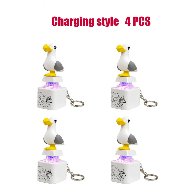 /=-Mine Seagull Keycap Keychain Luminous Sounding Stress Relief Creative Fidget Toy Portable Electronic Pendant For Adult**