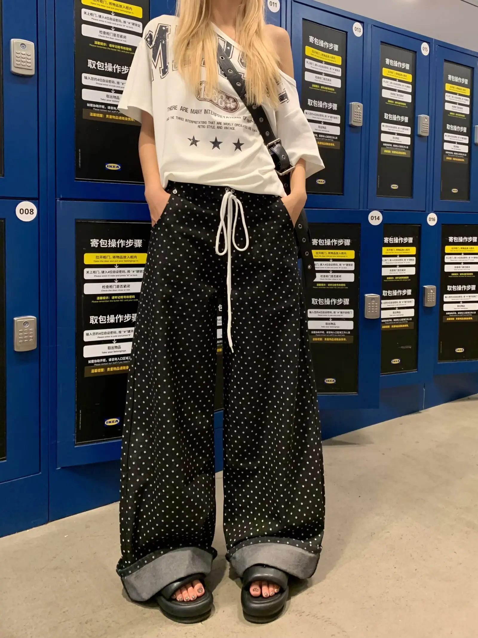 Men's Women's Summer Fashion Denim Trousers Personality Hot Speckle High Street Jeans Loose Straight Denim Pants Women's Jeans