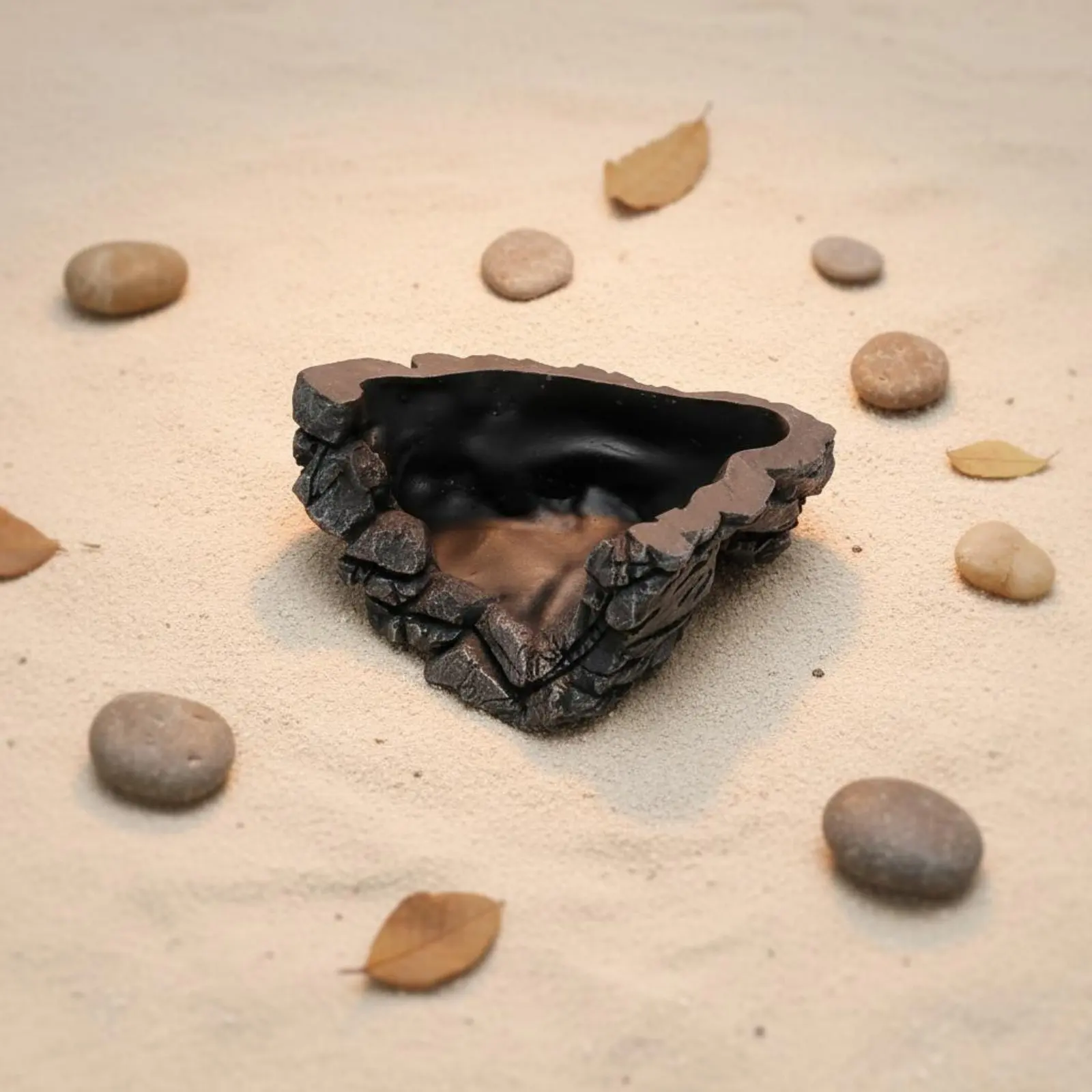 

Creature Hide Cave Privacy and Security Creature Rock Cave Leopard Gecko Hide Sturdy Build Pet Habitat Decor for Terrarium