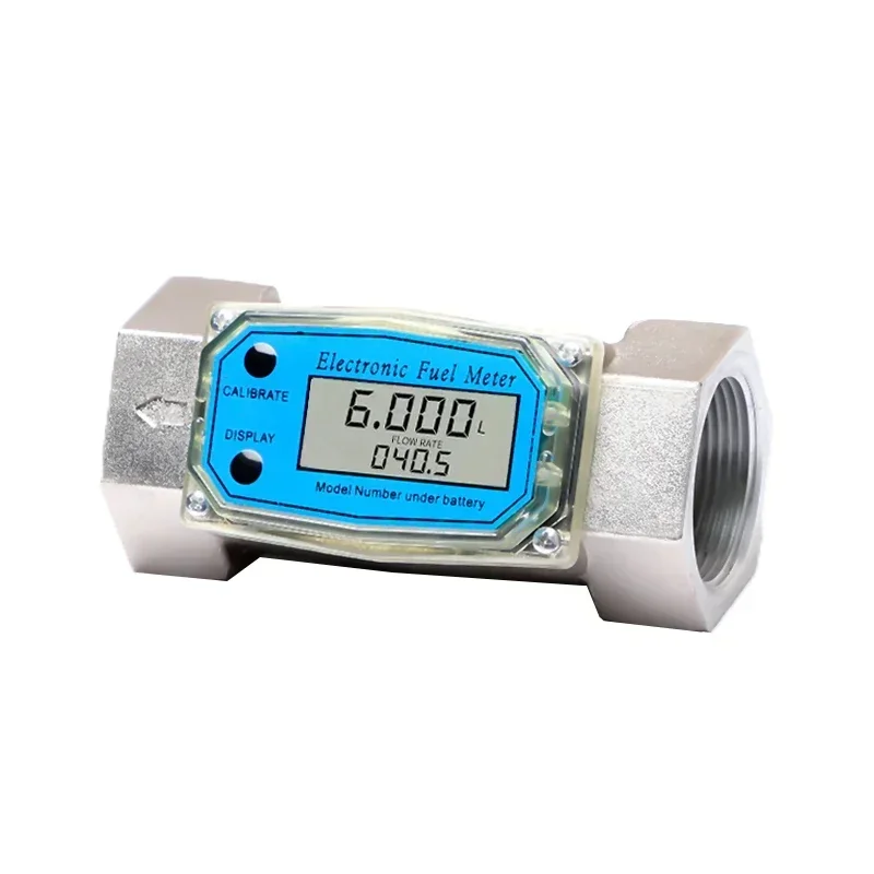 1-inch 1.5-inch 2-inch stainless steel vortex flowmeter, diesel gasoline methanol water aluminum alloy electronic meter