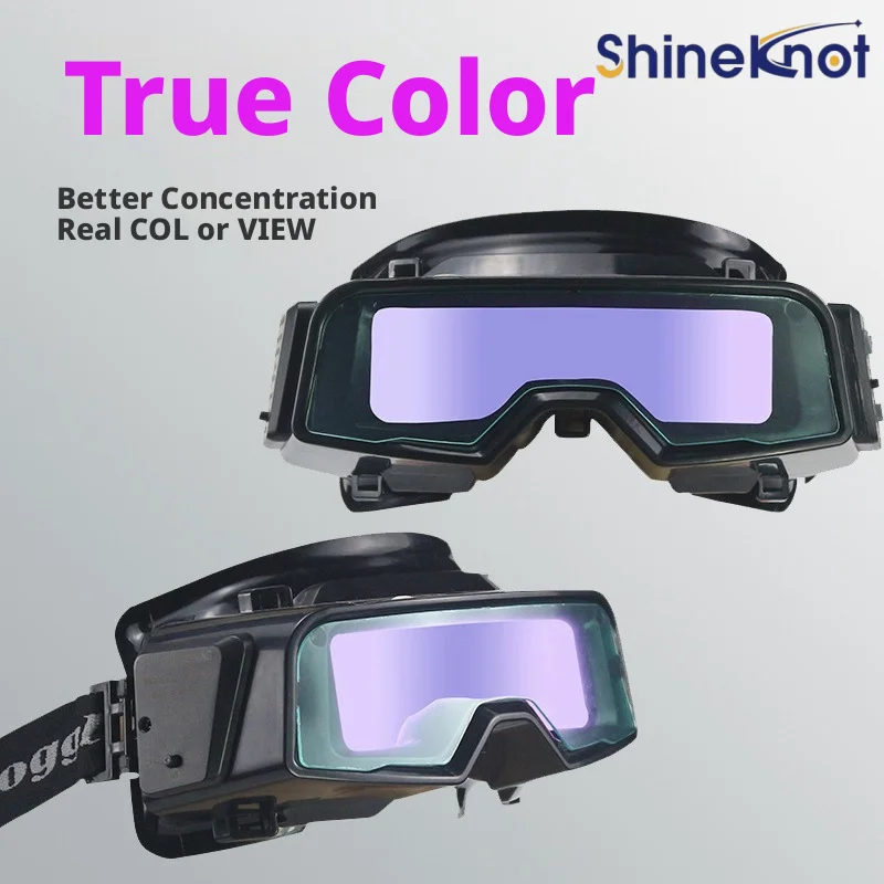 SHINEKNOT Automatic Dimming Welding Glasses Welding Goggles Protective Head Mounted Argon Arc Welding Goggles
