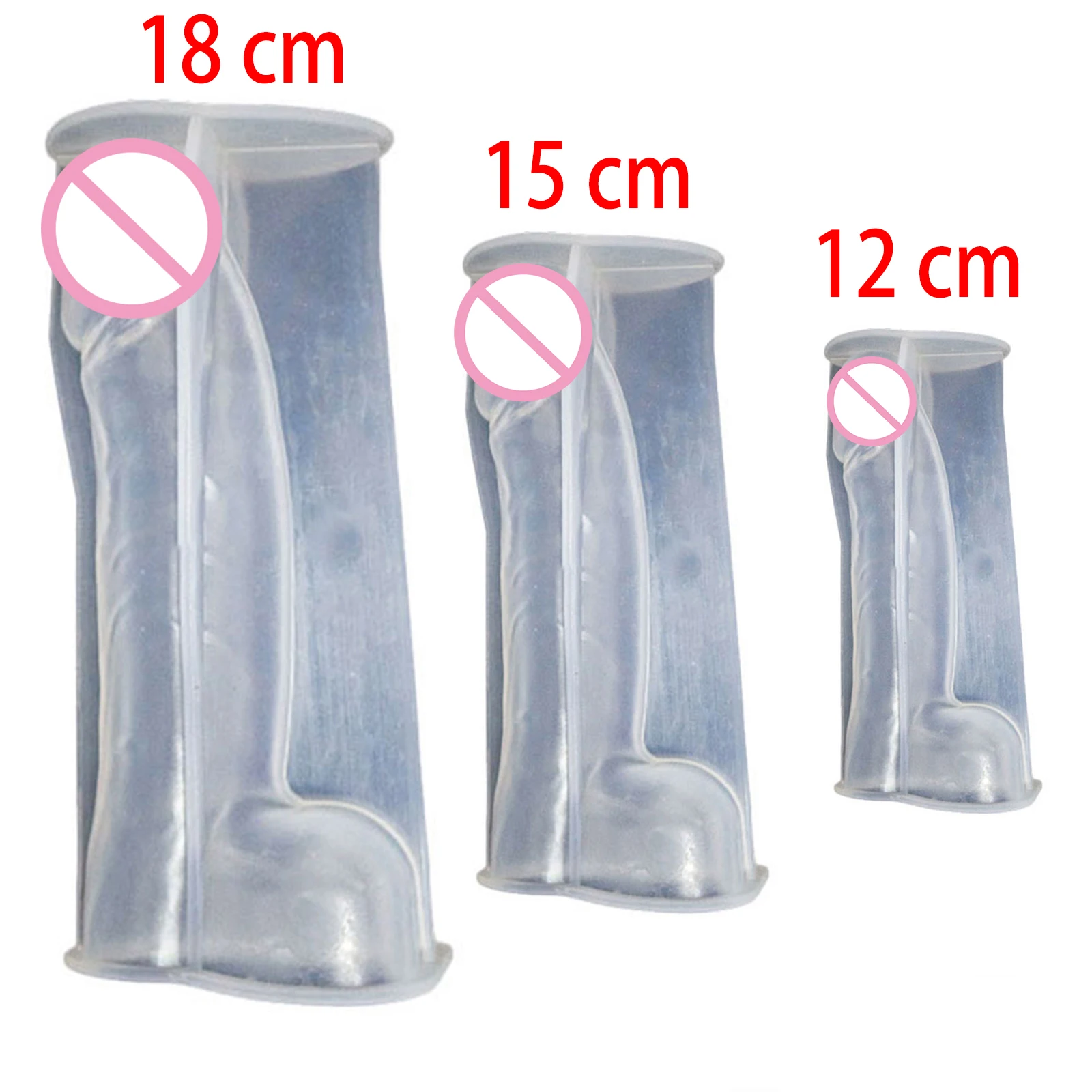 Penis Silicone Mold Silicone Men Genital Candle Mold Reusable Molds for Crafting Scented Candle Soaps Resin Crafting Funny Gifts