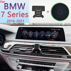 For BMW 7 Series 730i 740i G11 2016 2017 2018 2019-2021 Magnetic Car Phone Holder 15W Wireless Charging Phone Stand MagSafe Base