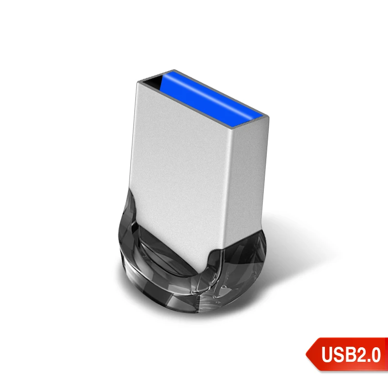 Mini Metal USB 2.0 Flash Drive, High Speed Keychain Pendrive 8GB 16GB 32GB 64GB 128GB Portable Memory Stick Data Storage