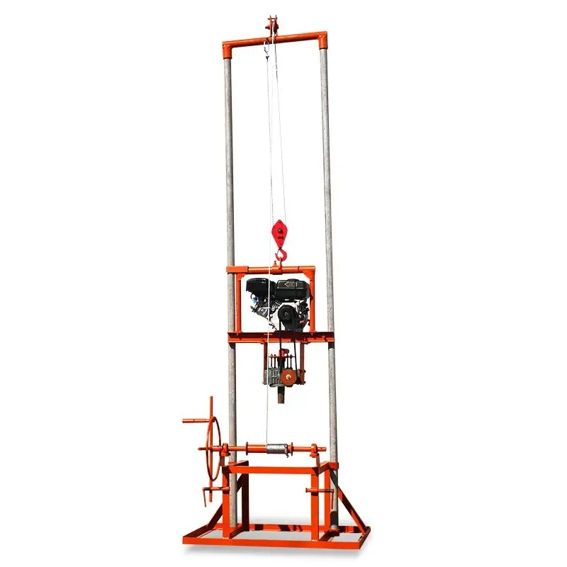 맞춤형 유연 수동 소형 수중 시추기 80m 심도 디젤 동력 휴대용 고효율