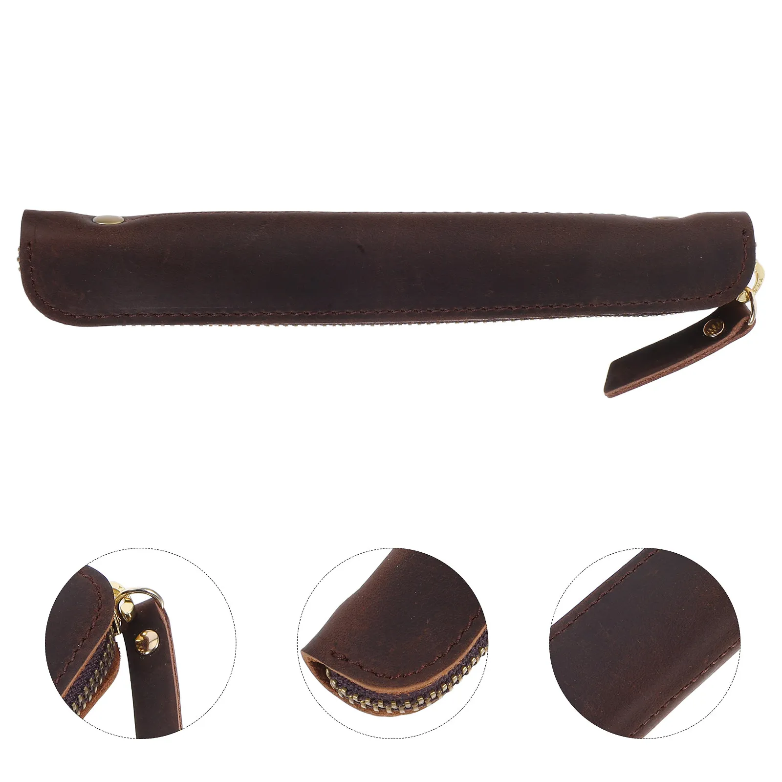 

Сшитый вручную пенал-футляр для ручек и карандашей в ретро-стиле для письменных принадлежностей