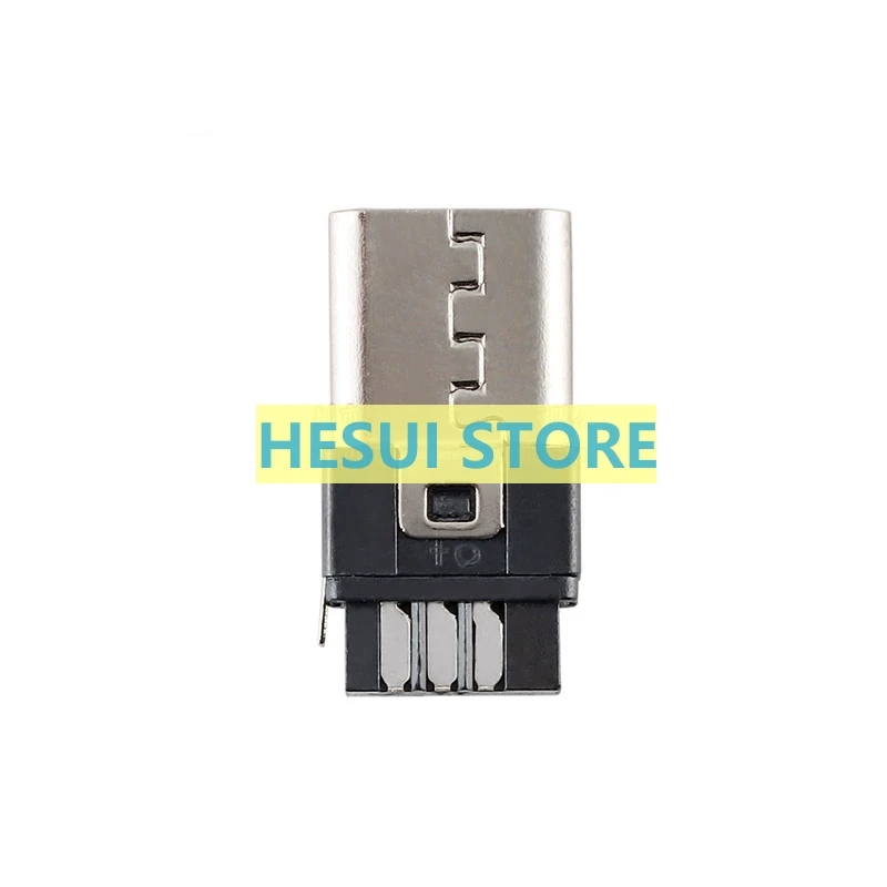 Fiche unique 5P Mini USB mâle, type de fil soudé, 1 PC, 10PC