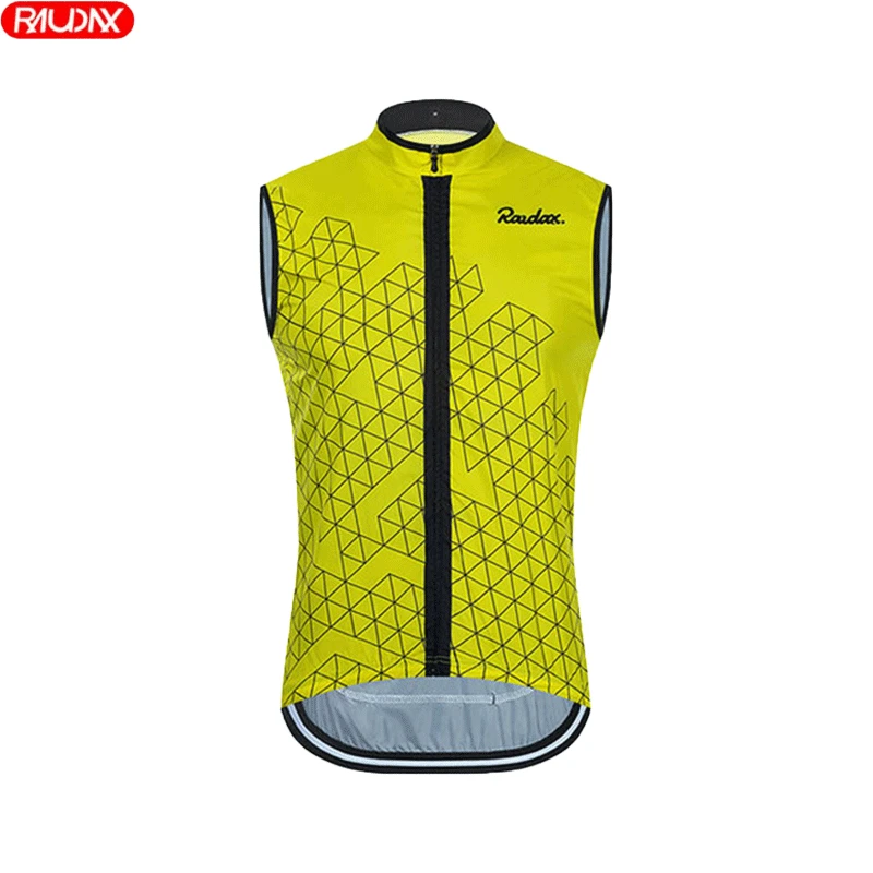 

2024 RAUDAX-Men's Windproof Cycling Jacket, Waterproof Jersey, Rainproof Jacket, Sleeveless, Tank Top, Summer