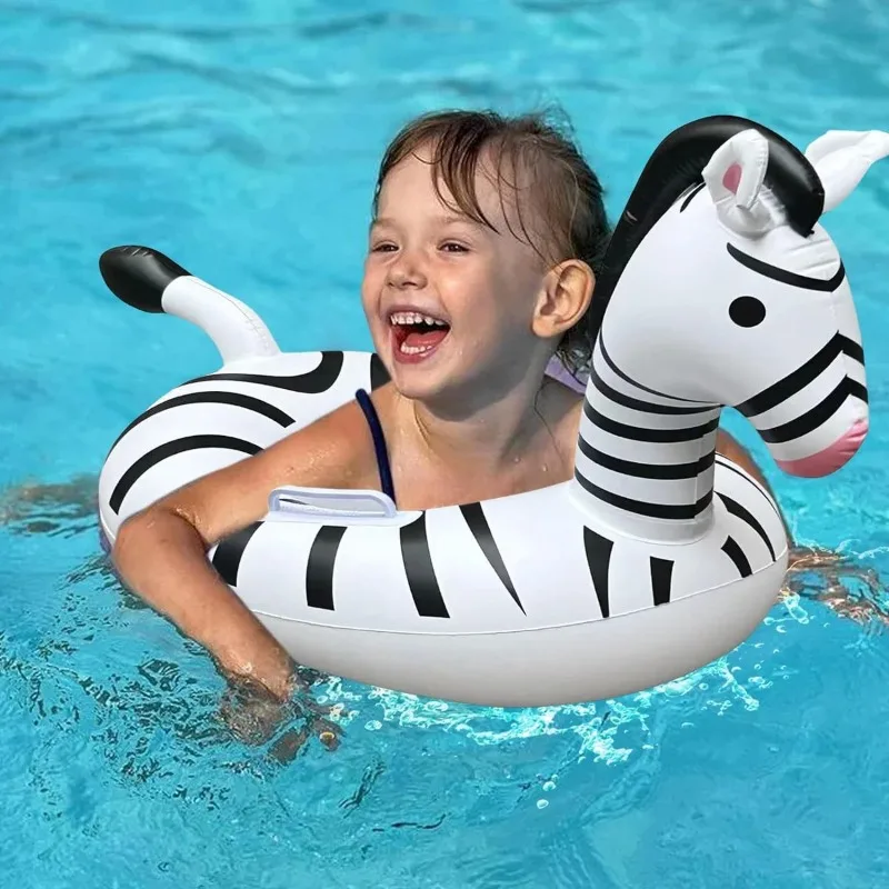 Zebra Inflatable Pool Toys Summer Swimming Ring for Baby Inflatable Floating Seat Family Party Water Toys Equipment Float Chair