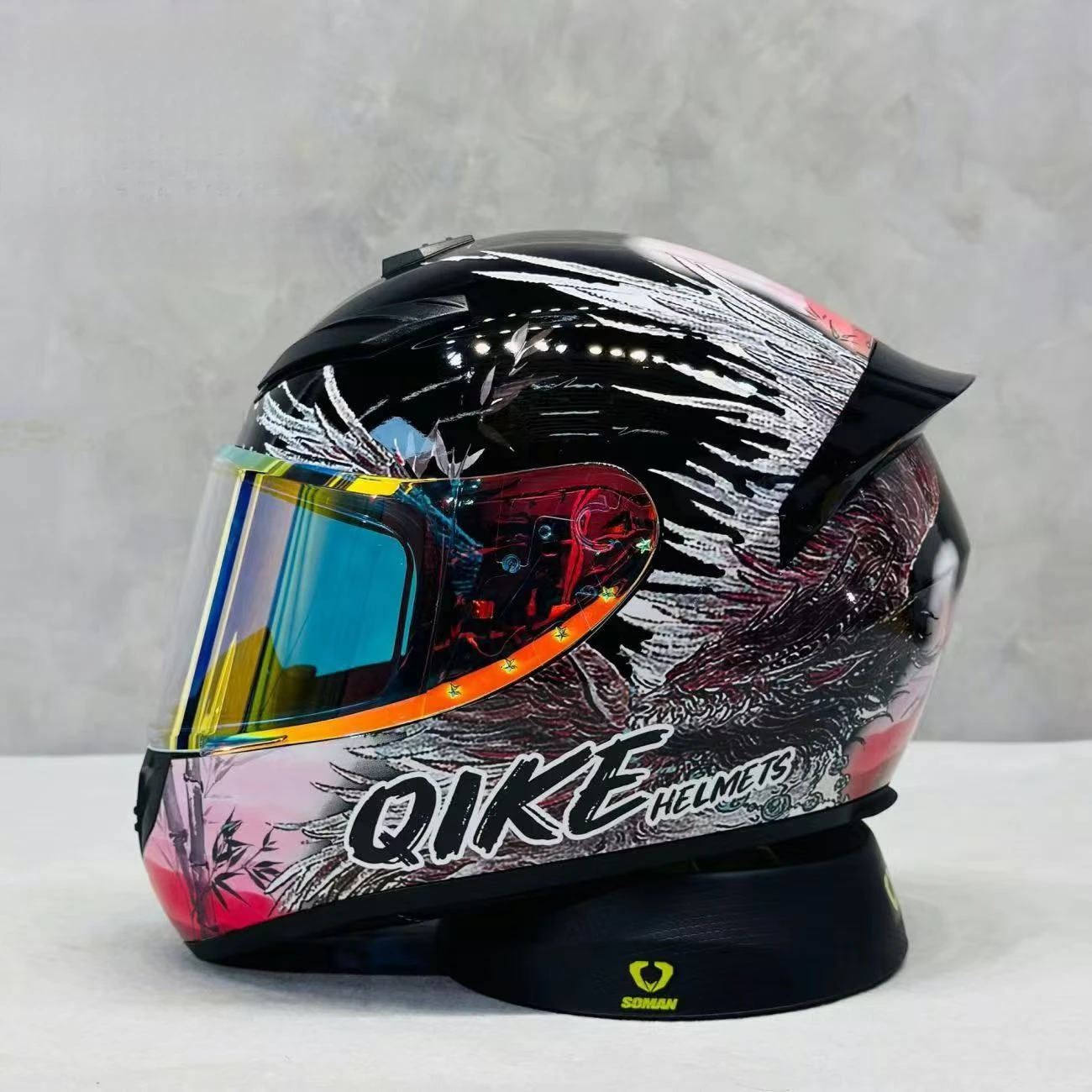 

Beginner Rider Essential Full Face Motorcycle Helmet DOT with High Density Inner Lining Providing Great Safe for Starting Riding