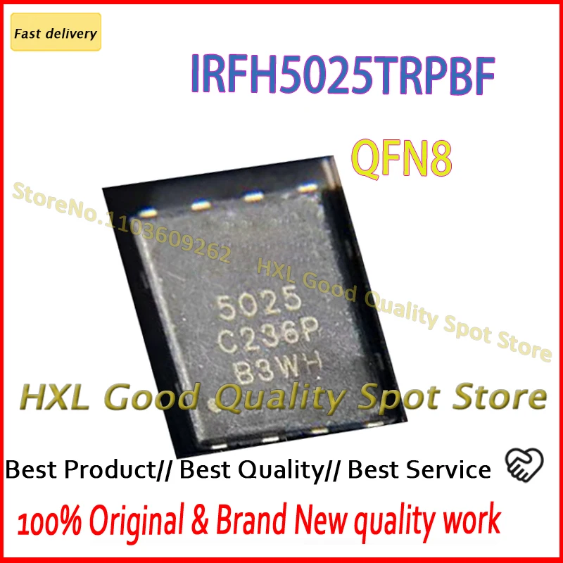 10Pcs IRFH5025TRPBF…
