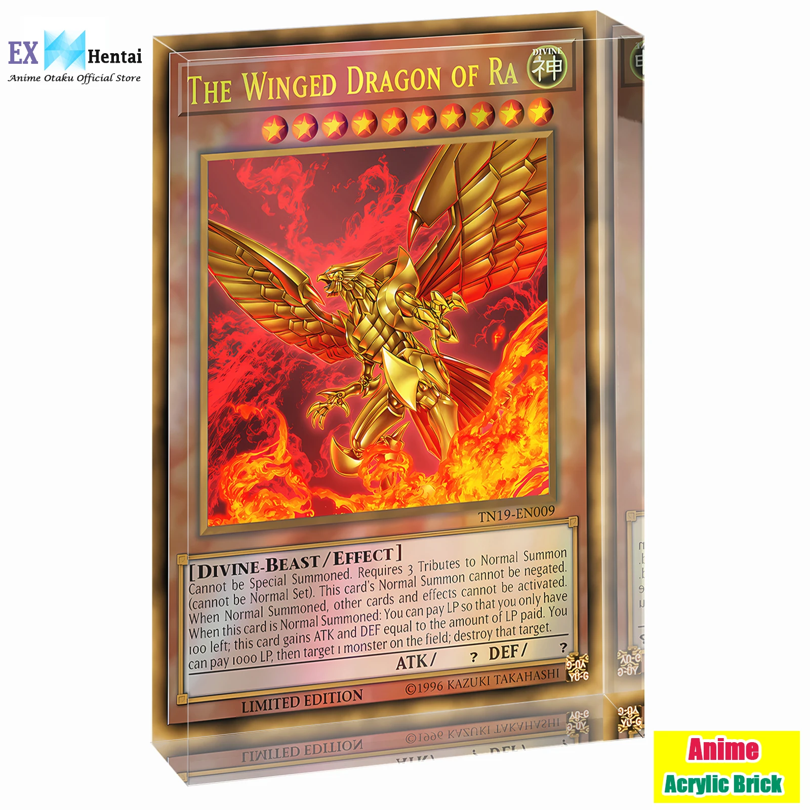 

Cosmic Blazar Dragon Acrylic Block, Anime Art Yu-Gi-Oh! TCG Collectible Monster Card, Gamer Room Decor Gift for Men, Duelist