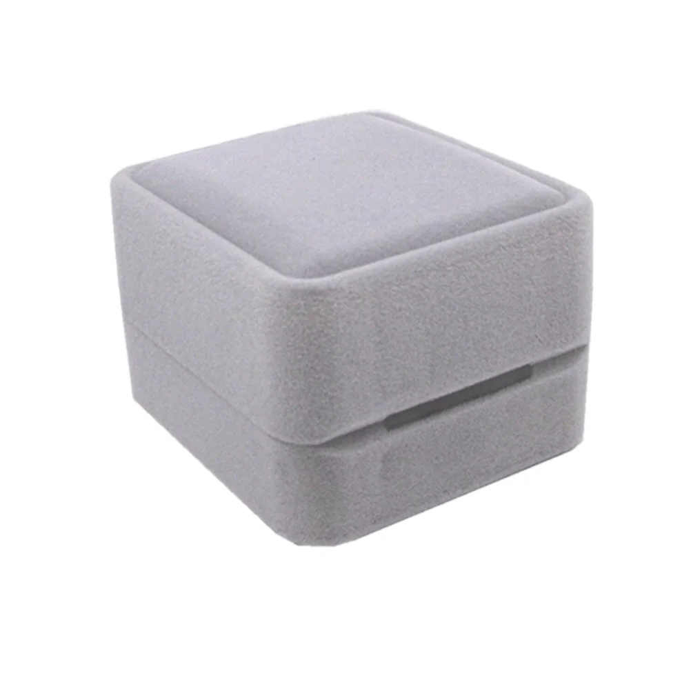 

5x5x39 см серая маленькая квадратная коробка для колец, чехол для хранения ювелирных изделий, винтажный стиль, защитная коробка для хранения ювелирных изделий, чехол для колец