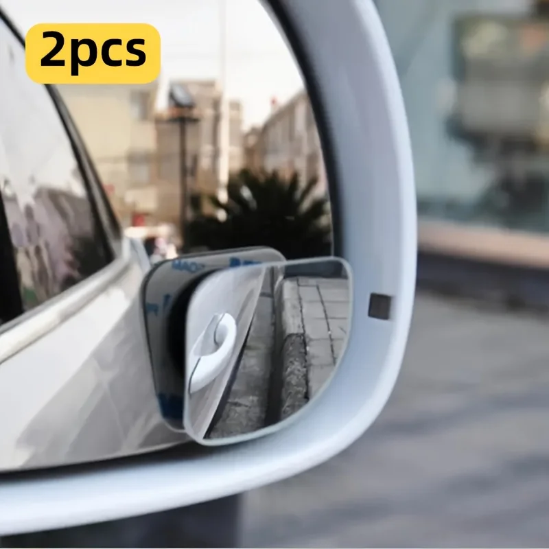 2pcs/set Adjustable HD Glass Convex Car Motorcycle Blind Spot Mirror for Parking Rear View Mirror