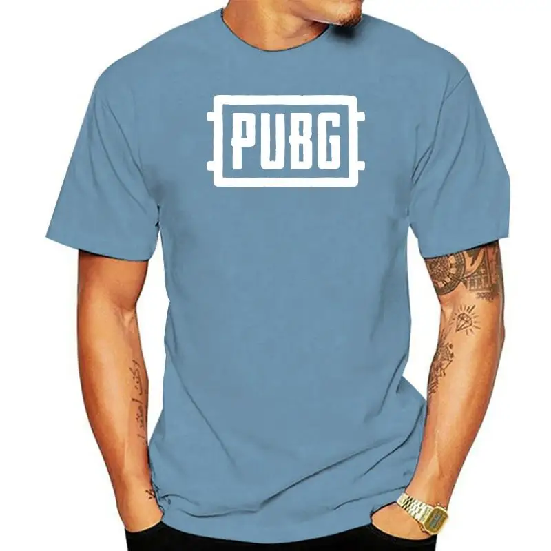 Men Short sleeve tshirt PlayerUnknown Battlegrounds   PUBG   White Unisex T Shirt Women t-shirt