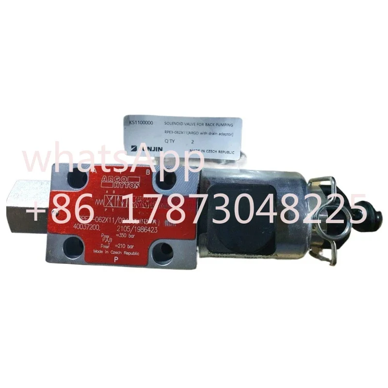 OEM:RB88190C,KS1100000,40037200  JUNJIN SOLENOID VALVE ARGO RPE3-062X11/02400E1N3-A Original