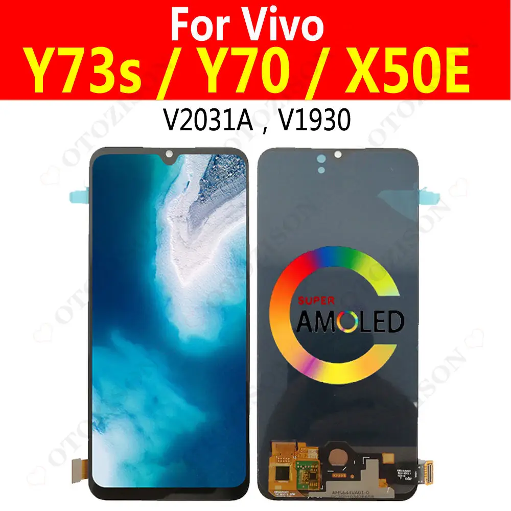 

Y73s V2031A LCD For Vivo Y70 LCD Display X50e V1930 Screen Touch Digitizer Assembly Replacement Y73s LCD Phone Parts Tested OK