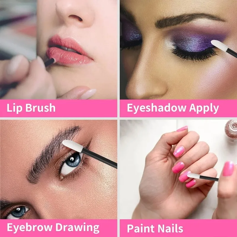 Disposable Lip Lint Free Applicators  Lipstick Testers Wands Applicators for Makeup Lip Brushes  Makeup Beauty Tool Brush