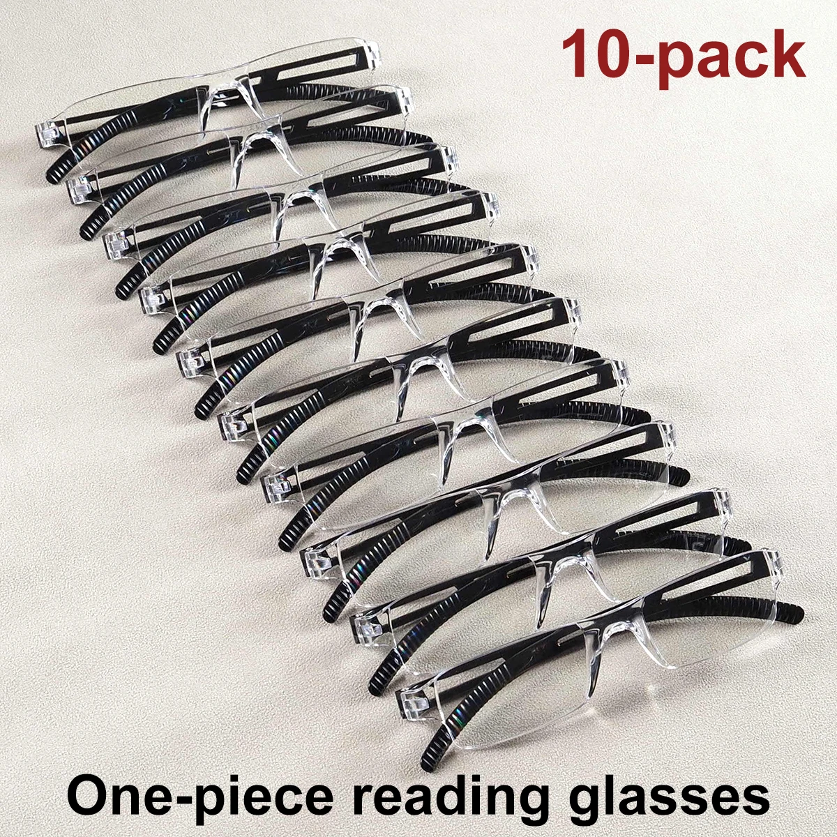 10 10 PCS/Lot Unibody Reading Glasses Men Women Ultralight Presbyopic Eyeglasses HD Lenses One-Piece Frame Diopter +1.0 To +4.0 Set - Aliexpress Deal