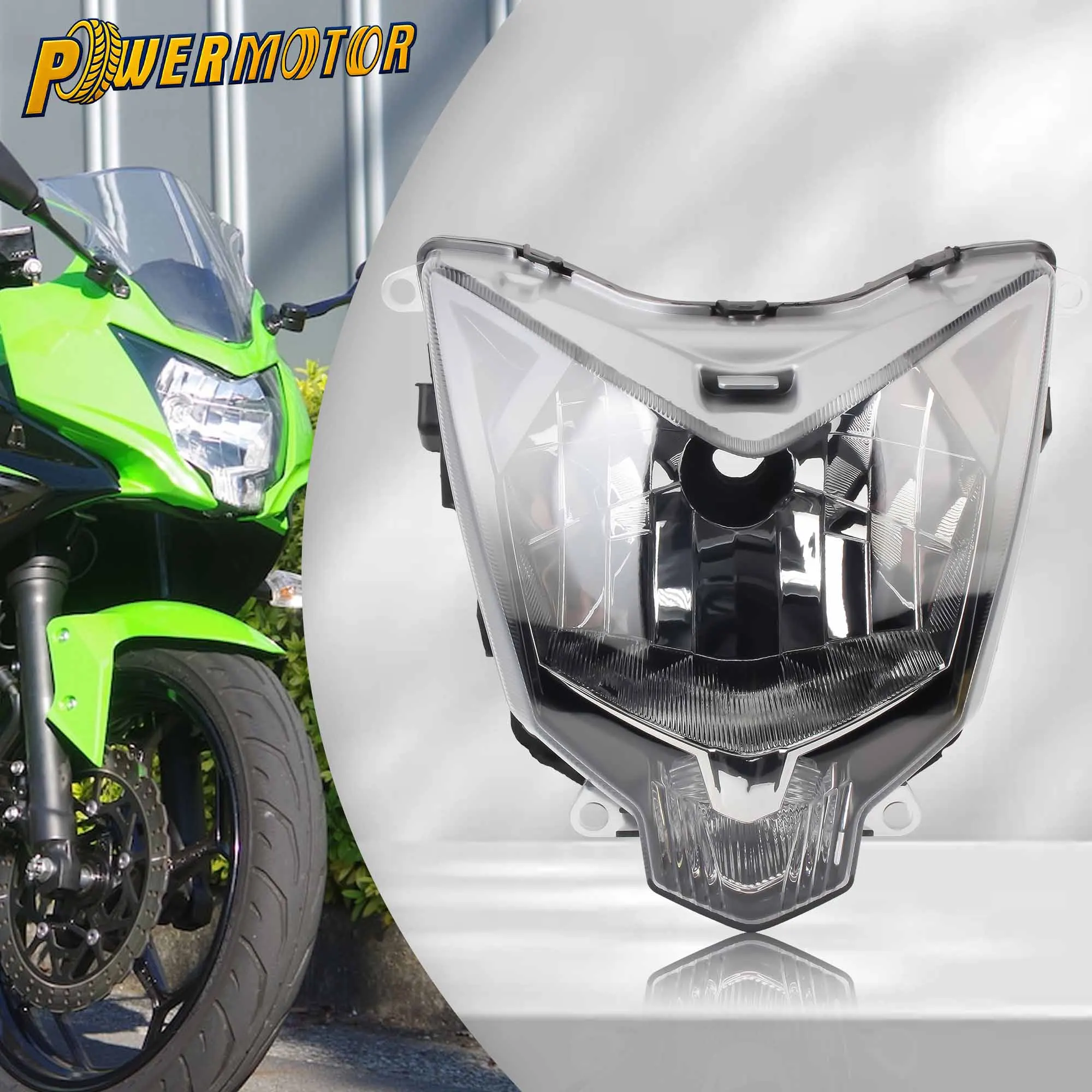 

Motorcycle Headlight Assembly Headlamp Housing Head Light Fairing Replacement Accessories For Kawasaki Z250SL Z250 SL 2014-2018