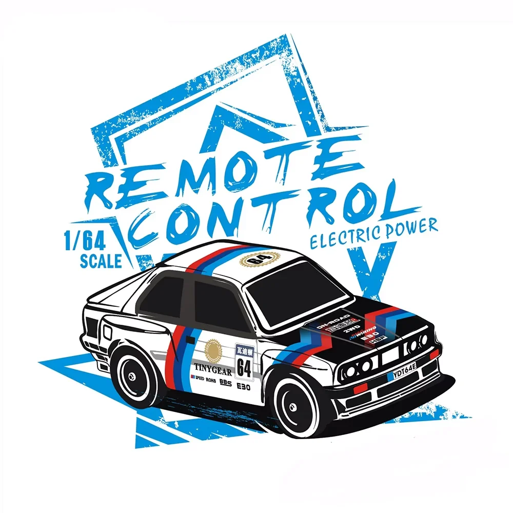 TinyGear 1/64 MINI RC sur route 1/64 Simulation électrique télécommande modèle voitures RTR bureau adulte enfants jouets