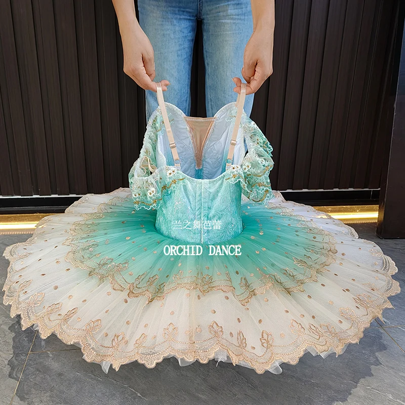 전문 고품질 사용자 정의 크기 7 레이어 어린이 소녀 여성 성인 성능 착용 해군 버드 발레 투투 의상