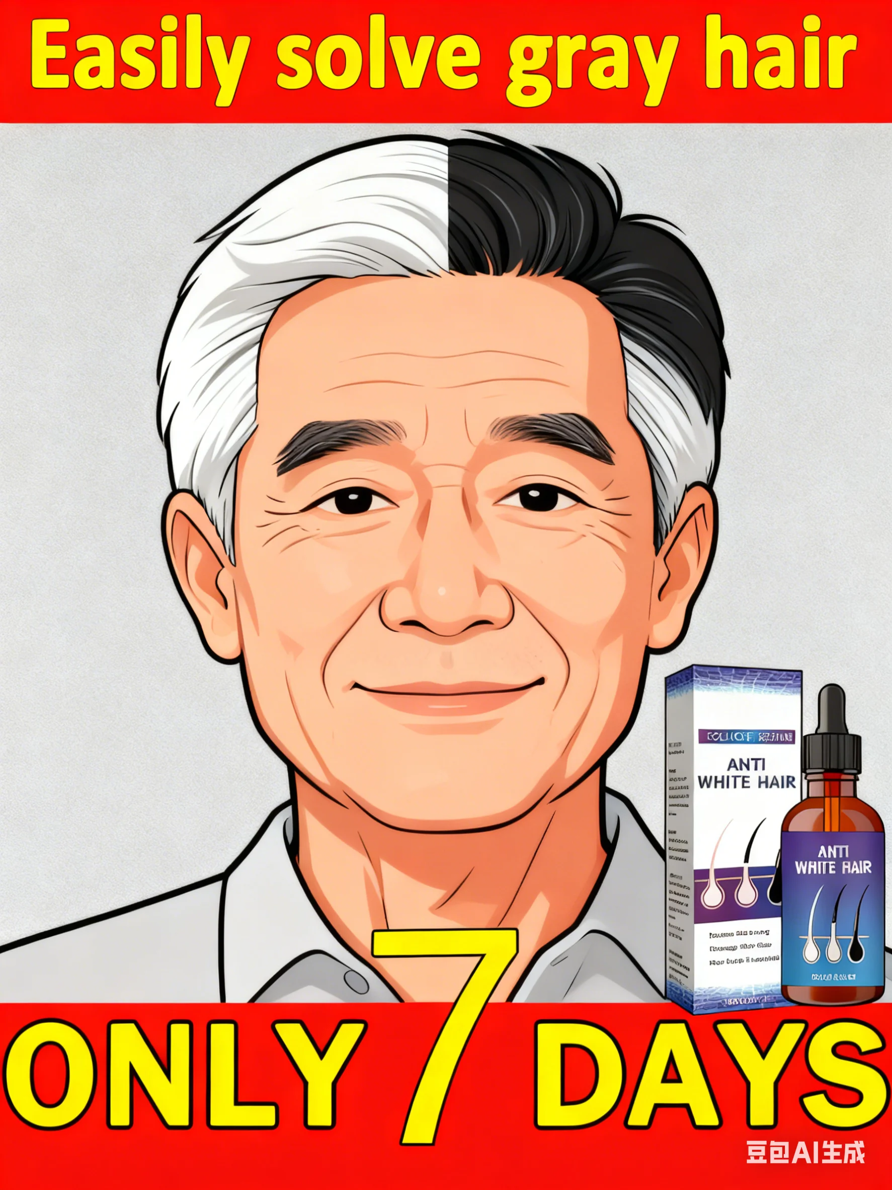 

For Black hair liquid removes grey hair in old age Natural anti-white ahair effective for natural ahair color and restore black