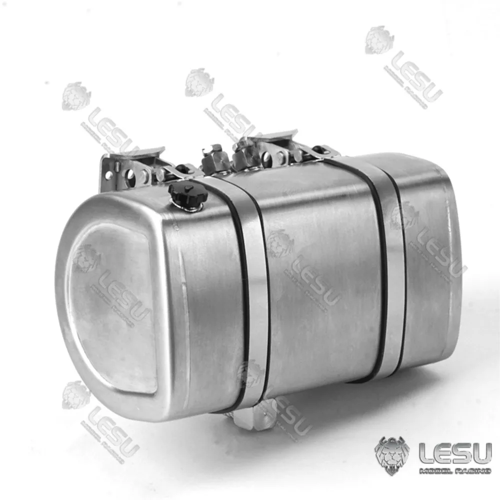 อะไหล่ LESU ถังน้ำมันไฮดรอลิกโลหะขนาด 95 มม. สำหรับรถบรรทุกแทรคเตอร์ รถดัมพ์ ของเล่นกลางแจ้ง ขนาด 1/14 ยี่ห้อ Tamiyaya รุ่น TH16721