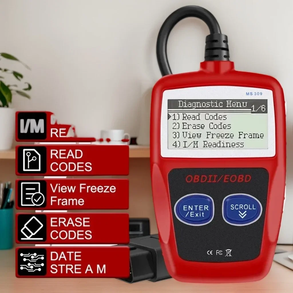 

Сканер OBD2 — многоязычная поддержка для проверки двигателя, считывание тестового кода батареи