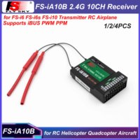 Flysky FS-iA10B 2.4G 10CH Receiver 10 Channel iBUS PWM PPM Output for FS-i6 FS-i6s FS-i10 Transmitter FPV RC Helicopter Airplane