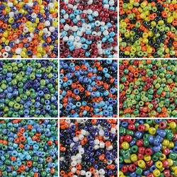 10gram/Lot 3/4mm Mixed Color Glass Seed Beads Earrings Spacer Loose Bead for Necklace Bracelet DIY Jewelry Making Accessories