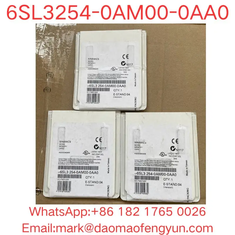 6SL3254-0AM00-0AA0 Brand New SINAMICS G MMC 64 MByte First generation parameter storage