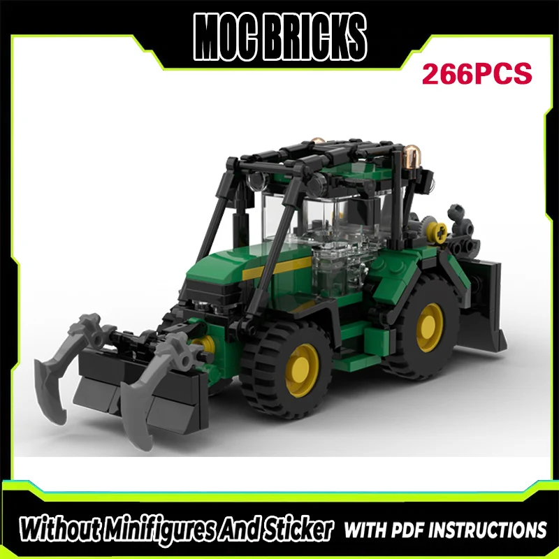 

City Car Model MOC Building Bricks Wheel Loader Modular Technology Gifts Holiday Assemble Children Toys Suit