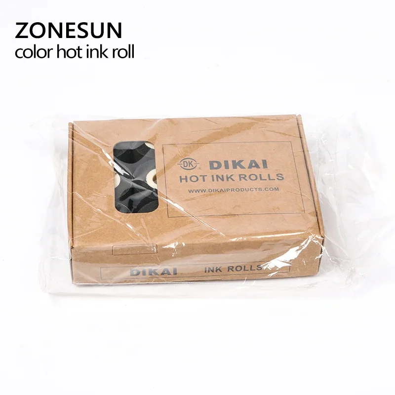 ZONESUN-rollo de tinta de impresión en caliente para MY-380F, rollo de tinta de codificación en caliente, color negro, con ahorro de energía, de buena calidad, 36x32MM