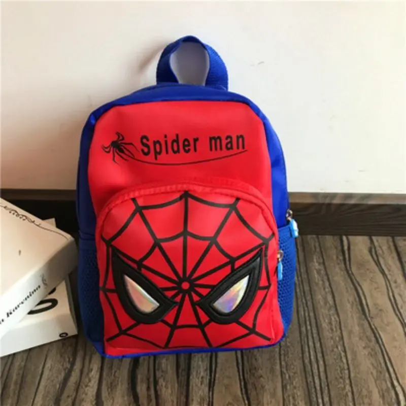 Anime mochila para crianças, mochila dos desenhos animados, mochila leve, criativa, homem-aranha, 2 dimensões, presente