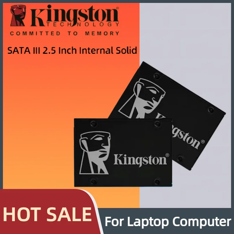 Kingston KC600 2.5" SATA 3.0 SSD Solid State Drive 256GB 512GB 1TB 3D TLC internal Hard Drive for Laptop and Desktop Computer