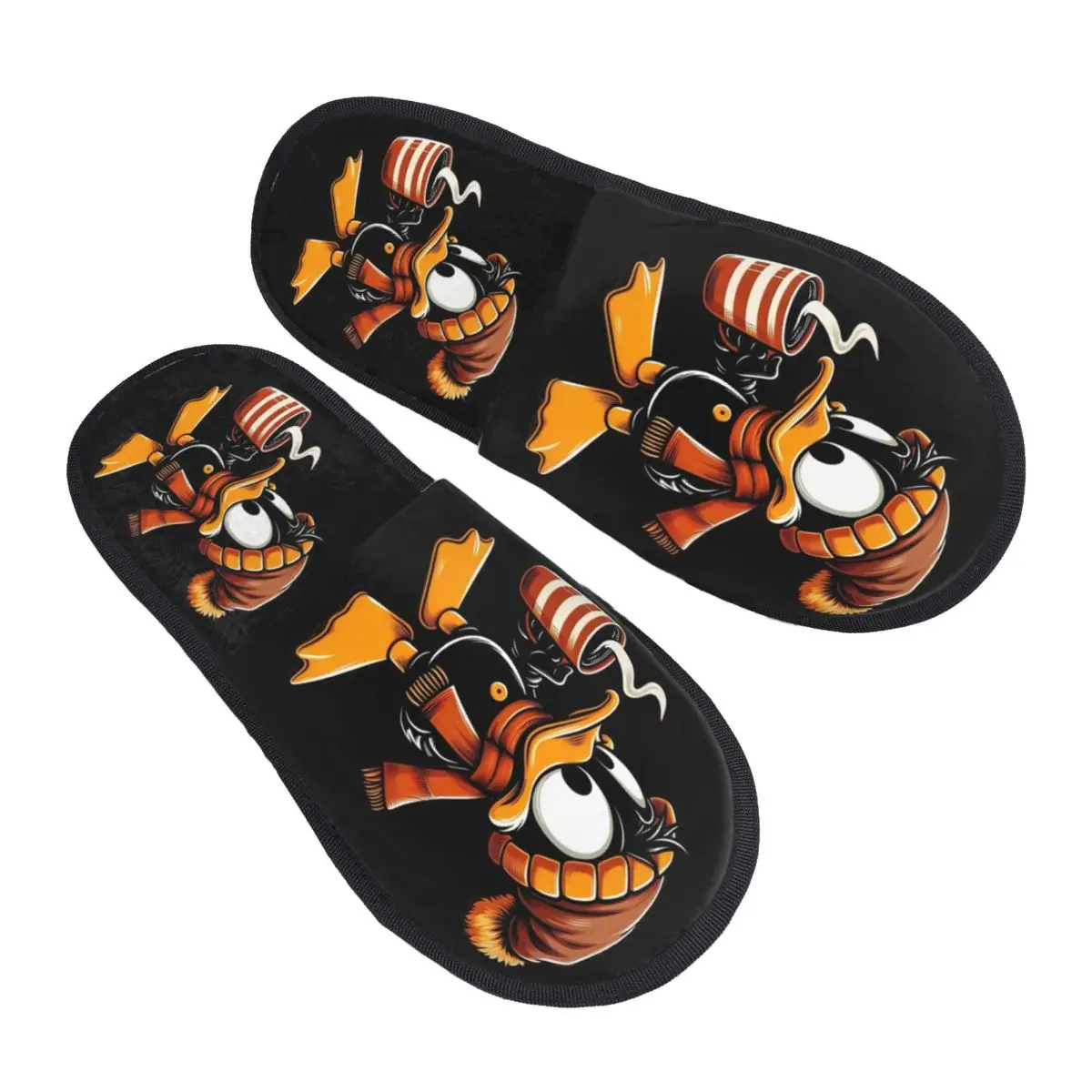 

Домашние тапочки Daffy Duck на заказ, удобные тапочки из пены с эффектом памяти, кавайные тапочки без шнуровки с героями мультфильмов, спа-тапочки