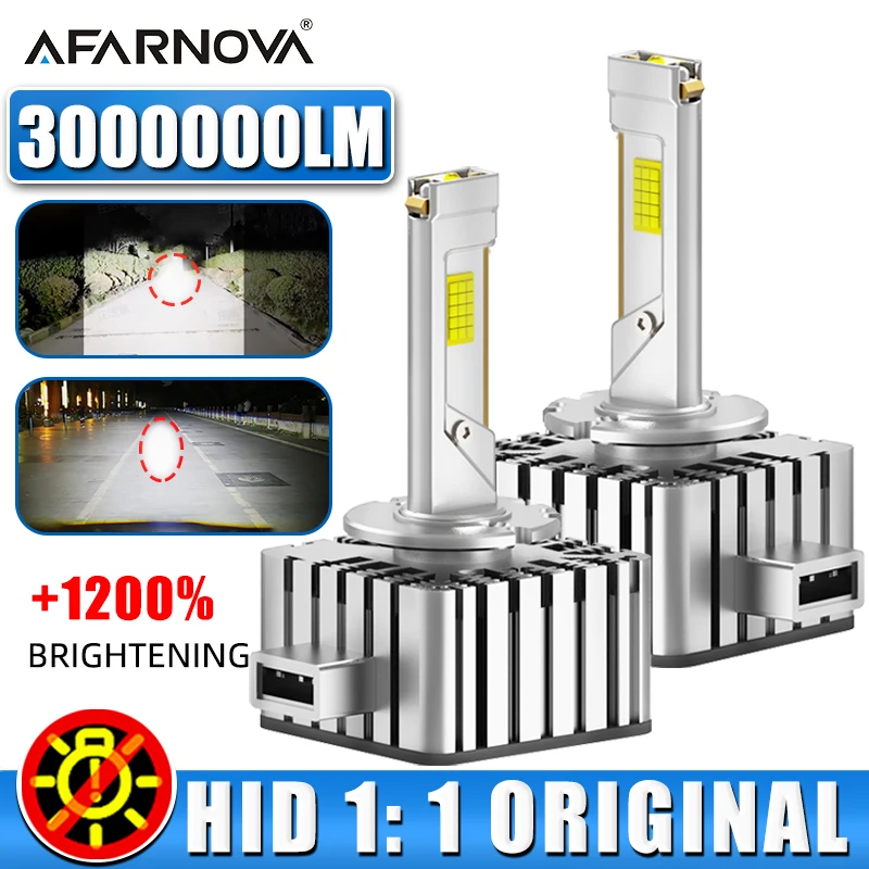 

D3S Автомобильные светодиодные фары D1S HID Ксеноновые 1:1 D2S D4S Canbus Супер яркие 3000 Вт 3000000LM Автомобильная лампа D2R D4R D1R D3R Противотуманные фары Plug Play