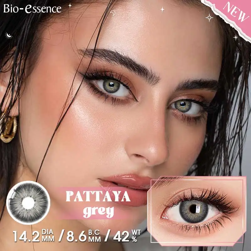 Bio-essense 2 Stück blaue Kontaktlinsen für Augen, natürliche farbige Kontaktlinsen mit blauen Augen, koreanische Kontaktlinsen, jährliche grüne Pupille – Detail 11