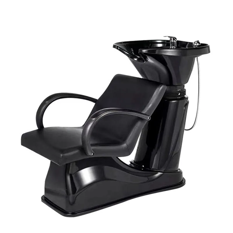 

Modern Style Professional Salon Hair Washing Chair Ceramic Shampoo Bowl Basin Chairs for Barber Shop Use