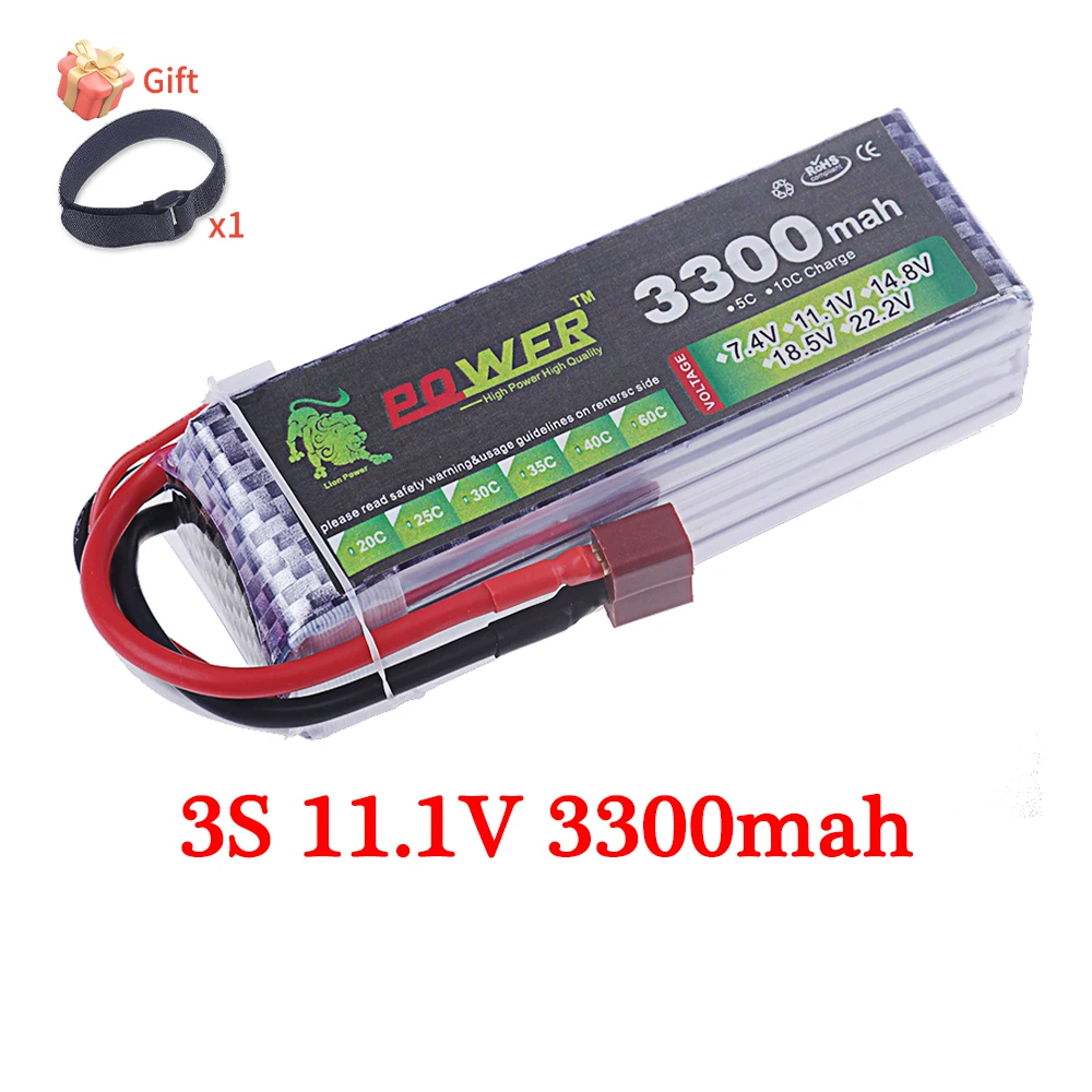 60C Lipo Batterie 3300mAh 7,4V 11,1V 14,8V 22,2V Batterie 2S 3S 4S 6S Mit T XT60 Stecker Für RC Auto Lkw Hubschrauber Teile