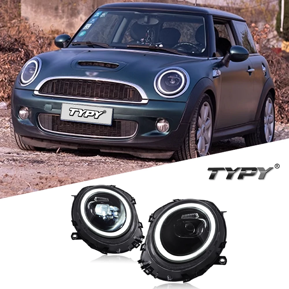 

Автомобильные фары TYPY для Mini R55 R56 R57 2007-2013, светодиодные автомобильные лампы, дневные ходовые огни, динамические Сигналы поворота, автомобильные аксессуары