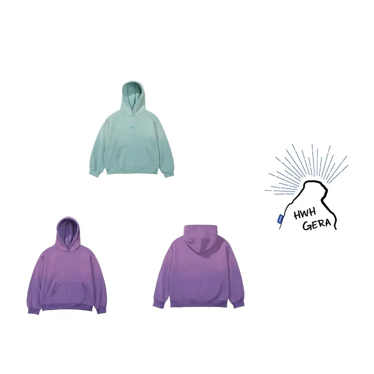 

Loose Fit Hoodie Sweatirt Women's Autumn Winter Fce Lined Long Sve Overhead adient Color Hooded Top Outdoor Mountai...