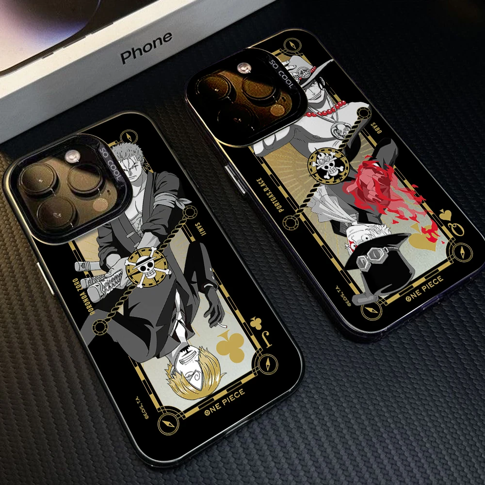 Cool O-One Pieces Card Phone Case for Xiaomi Redmi 14C 13C 12C 10 Note 15 14 13 12 Pro Plus 4G 5G Silver Hard Cover