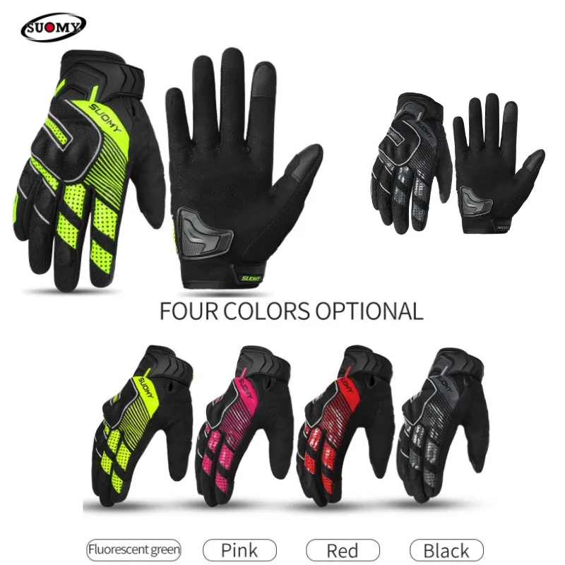 

Suomy SU-12 Motorcycle Glove Touch Screen Men Women Motocross Luvas Moto Biker Racing Riding Bicycle TPU Protection Gloves