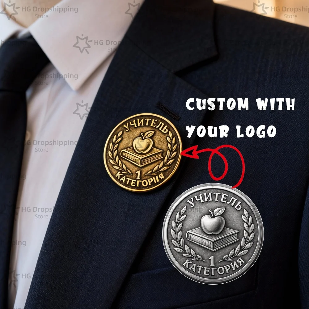 

Custom Picture Pin Company Logo Brooch Personalized Engrave Stainless Steel Jerewly Gift For Men Women Company Symbol Brooch