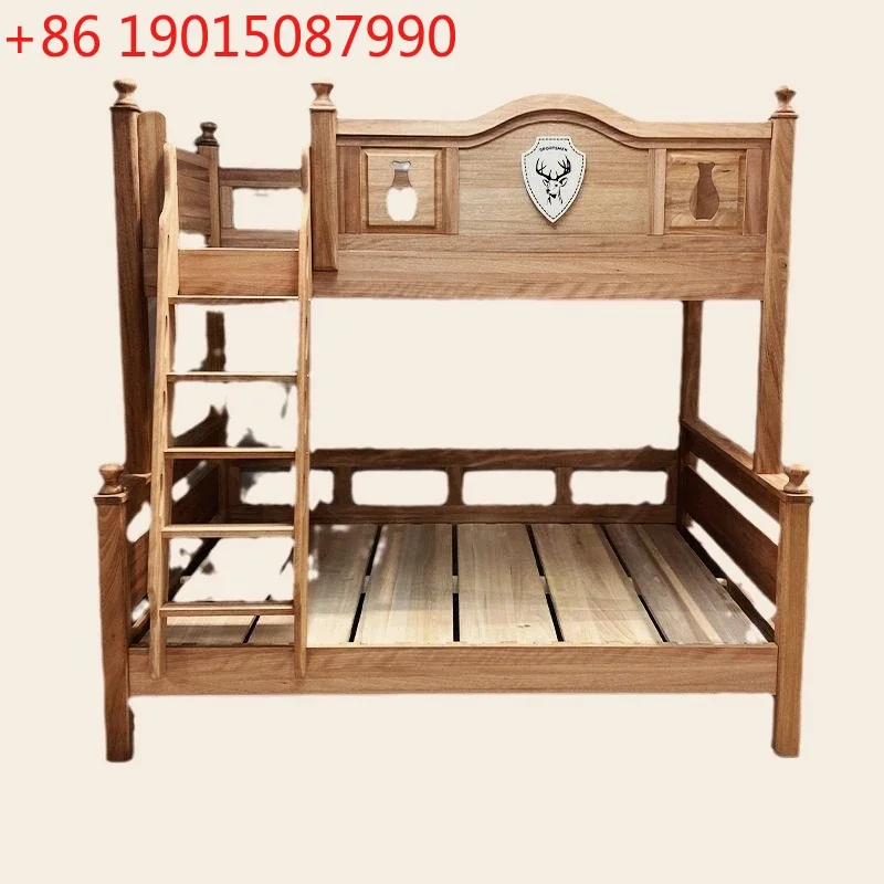 All solid wood children's bed bunk bed bunk high and low mother and child 1.5 meters wide bunk