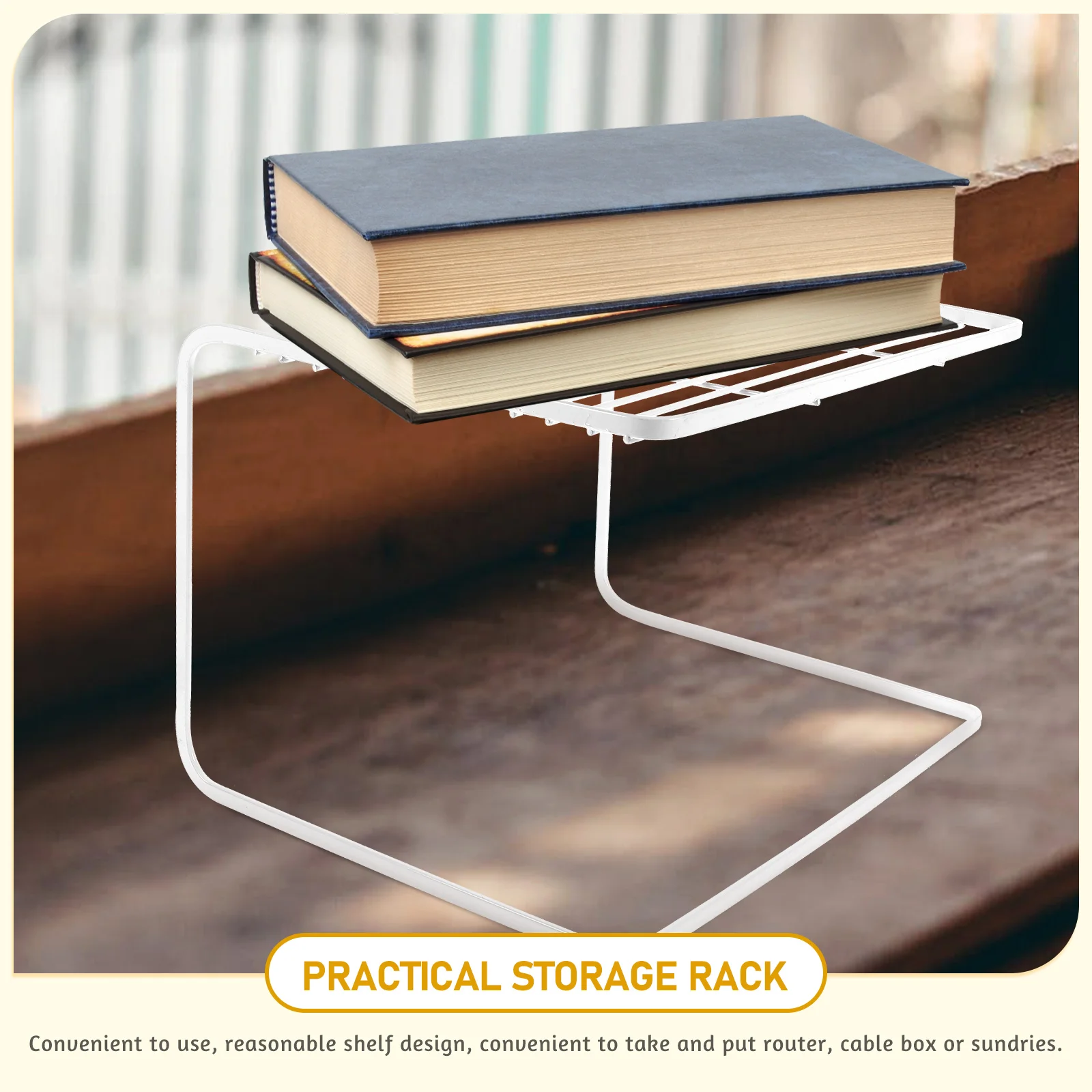 

Multi-layer Storage Rack Double-layer Router Universal Shelf Holder for Bracket Carbon Steel